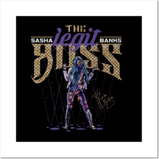 Sasha Banks Legit Boss Lights Posters and Art